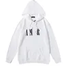 Summer Mens hoodies Womens Amaris Designer Printed Tops Fashion Man T-shirt Quality Cotton Casual Short Sleeve Luxury Hip Hop Streetwear hoodies AMIRIS WHITEs