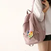 Sacs d'école japonais Harajuku, sac à dos de couleur unie pour femmes, Version coréenne, sacs à dos légers à la mode pour étudiants