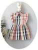 Kids Clothes Designer Girls Fashion Dresses Summer Baby Girls Plaid Striped Newborn Girls Summer Dress Princess Baby Dress8711851