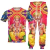 HX Indian God Clothing Set Fashion 3D Printed Vest T shirts Shorts Sweatshirts Hoodies Pants Men Women Drop 231228