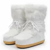 Botas inverno fuzzy mulheres sapatos peludos pele macia neve forro de pelúcia deslizamento de borracha plana ao ar livre senhoras quentes calçados 2023