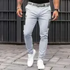 Męskie spodnie męskie menu Slim Fit Retro Retro zamek błyskawiczny Sztuczny kieszeń Hip Hop Street Casual Spodni jogging harem na