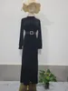 Ethnic Clothing 2024 Eid Dress Women Abaya Muslim Fashion Beading Long Dresses With Belt Kebaya Turkey Islamic Ramadan Hijab Abayas