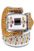 Luxurys Designers Cintos Mulheres Alta Qualidade Moda Mens Simon Strass Cinto Com Bling Strass Largura 4.0cm Cintura 4367954