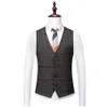 Blazers veste pantalon gilet mode hommes décontracté Boutique affaires britannique Plaid rayé costume manteau pantalon gilet 231229