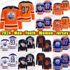 #97 Connor McDavid Hockey Jersey #29 Leon Draisaitl Wayne Gretzky Evander Kane Ryan Nugent-Hopkins Zach Hyman Stuart Skinner Custom Men Youth Women Jerseys