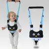 Animal Print Baby Walking Harness Sling Andador Toddler Belt Standing Up Safety Traction Rope Artifact Help Kids Walker Products 231229