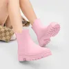 Kauçuk Boot için Kadınlar Yağmur Ayakkabıları Su Geçirmez İş Bahçesi Galoshes Balıkçı Yağmur Çimleri Kaykay Ayak Bileği Mutfak Ayakkabı Ayakkabı 231228