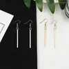 Stud Earrings FashionableThin Stick Earring Girl Vertical Streamlined Long Jewelry