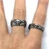 2PCS Lot Size 6-13 Unisex Cool Skull Ring 316L Stal nierdzewna biżuteria Osobista