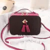 Luxe roze dameshandtas Designer cameratas Crossbody kettingschoudertassen Portemonnee Echt leer Klassieke mobiele telefoontas