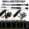 GDA Ultra-Light Telescopic Lure Rod 1.6 -2,4 m med 5,2 1 Höghastighets snurrande metallfiske-rulle 1000-4000-serien Grupp 231228