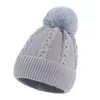 Barn elastisk baby vinter stickad hatt design anpassad mössa tjockare varma barn woool vinter hatt df339