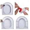 Toalettstol täcker 4 pack bidet universal säten stötfångare kit tillbehör kommer med stark lim stickbuffertfästning