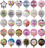 Inflatable happy birthday party balloons decorations supplies 18 Inch cartoon helium foil balloon kids flowers birthday ballons to9996791