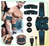 Full Set EMS Wireless Muscle Stimulator Trainer Smart Fitness Abdominal Training Hip Trainer Machine Electric Muscle Stimulator7296676