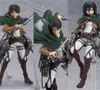 Attack på Titan -figurerna Eren Mikasa Ackerman Levi PVC Action Figur Jaeger Eren Ackerman Anime Figma 203 207 213 Figur X05033425278