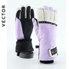 VECTOR Ski Gloves Waterproof with Touchscreen Function Snowboard Thermal Warm Snowmobile Snow Men Women 231228