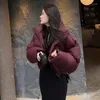 Frauen Trenchcoats Dicke Frauen Parkas Winter Warm Lose Puffy Baumwolle Gepolsterte Stehkragen Koreanische Jacken Schwarz Mode Weibliche kleidung