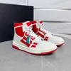 Designer Scarpe casual SKEL-TOP HI LOW BANDANA Sneakers Uomo Donna Appartamenti Moda Pelle Bone Applique Tomaia EVA High Top Scarpe da esterno