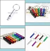 Keychains Metal Whistle Portable Self Defense Keyrings Rings Holder Fashion Car Key Chains Accessories Outdoor Cam Survival Stones8035539