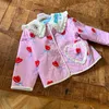 Giacche Cappotto da bambina per bambina 2024 Primavera Abbigliamento per bambini Stampato su due lati in cartone animato Versione coreana di carino