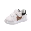 Nouveau style mode enfants baskets printemps automne chaussures de sport pour enfants Pu petites chaussures blanches chaussures de sport anti-dérapant enfant en bas âge filles garçons chaussures décontractées