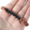 Strand Yuokiaa Vintage Fashion Natural Black Agat Bead Bodhi Bransoleta Duchowa uzdrowienie biżuteria dar biżuterii unisex