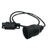 Teka J1939 9-pins mannelijke connector waterdichte connector naar universele OBD2 vrouwelijke 16-pins verlengkabel