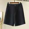 Shorts pour femmes Femmes Été Taille Haute Costume Droit Lâche Mince Élastique Au-dessus Du Genou Longueur OL Style Formel Affaires