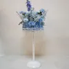 Squisito vaso di fiori alto 25,6 pollici con pilastro bianco per matrimonio/centrotavola da tavolo, decorazione per la casa