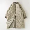 Trenchs de femmes manteaux japonais velours côtelé patchwork diamant à motifs vêtements matelassés mi-longueur veste en coton pour femmes rétro littéraire chaud