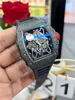 ZF Factory Super Edition Watches Men's Watches RM35-02 Tourbillon Movement Movement Carbon Carban Watch Watch Mechanical Watch 904L Deep Waterproofwatches-30