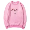 BALMAN -ontwerper Hoodie topkwaliteit dames hoodie roze polo hoodie herfst/winter trendy gloednieuwe brief los fluwelen heren- en damesronde nek