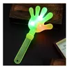 Autres fournitures de fête d'événement LED Light Up Hand Clapper Concert Party Bar Fournitures Nouveauté Clignotant S Palm Slapper Enfants Électronique Whol Dhktq