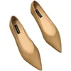 Gai Gai Gai for Women Coll Color Leather Cheel Flat Flats Black Flats Women's Soft Soft Sole Shoes Pointed Toe 33 34 45 231228