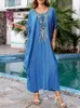 Dames Badmode Bikini Cover Up Strand Bad Outlet 2023 Cover-Ups Kaftan Zomer Losse Lange Jurk Oversized Outfits Voor Vrouwen Coverup