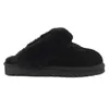 2024 ug laars tasman Tazz Slippers Laarzen Kastanje Bont Slippers Schapenvacht Shearling Muiltjes Dames Heren Ultra Mini Platform Laars Slip-on Schoenen Suede Herfst Winter Booist