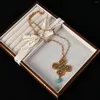 Choker europejski i amerykański mody vintage cross Naszyjnik miedziany złota biżuteria łańcuchowa dla kobiet