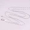 Ciondoli Collana in vero platino 950 Catena portacavi da donna Femmina 1,6 mm Larghezza 24 pollici Collana regalo Timbro gioielli Pt950