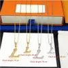 Mens Pendant Necklaces Designer Jewelry Dimond Letters Love Necklace Gold Silver Chain L Necklace For Women Wedding Top Quality 222446