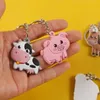 Party Favor 8 Stuks Cartoon Farm Animal PVC Sleutelhangers Voor Kinderen Jongen Verjaardag Gunsten Kraamcadeaus Thema Decoratie