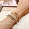 Bulgarie Carer Original Luxury Designer Bracelet Jewelry 18k Rose Gold Bracelet Snake Bone Full Diamond White Gold Shaped Diamond Bracelet for Women