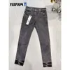 Hommes Violet Designer Jeans Mode Distressed Ripped Bikers Femmes Denim Cargo pour hommes B L o e