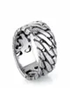 Punk Biker Sieraden Brede Kettingringen Boeddha Ring Rock Titanium Roestvrij Stalen Ring Vinger Art Retro Drop 4418433