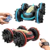 RC Bil Children Toys Remote Control Light Effect 4WD Amfibious Climbing Stunt Vehicle Gest Induction Electric Tank Gift 231228