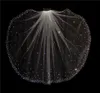 Glitter bling błyszczące wysokiej jakości 1 -warstwowe kryształy welony ślubne z białymi akcesoriami ślubnymi z kości słoniowej x07265067375