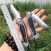 New SKD-11 Steel Blade Pocket Knife Folding Knife Cowbone Dyed Handle Self Defense Camping Tactical Hunting Knife