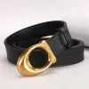 Echt leer Luxe Designer-blets voor dames Klassieke riem Goud Zilver Mode-elastische riemen voor heren Echt leer Zakelijk Retro gesp Casual outdoor tailleriemen