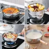 Rostfritt stål Pan Japanese Snow Pan Trähandtag Lockgrytkrukor Stek Wok kastrull Milk Pot Kitchen redskap Praktiska köksredskap 231229